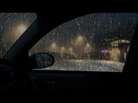 Torrential Heavy Rain on Car Roof - Fall Asleep Fast, Beat Insomnia, Sounds for Deep Sleep Therapy