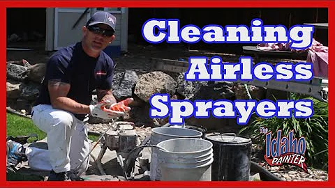 HOW TO CLEAN A Titan Wagner or Graco Airless Paint Sprayer after oil based paints.