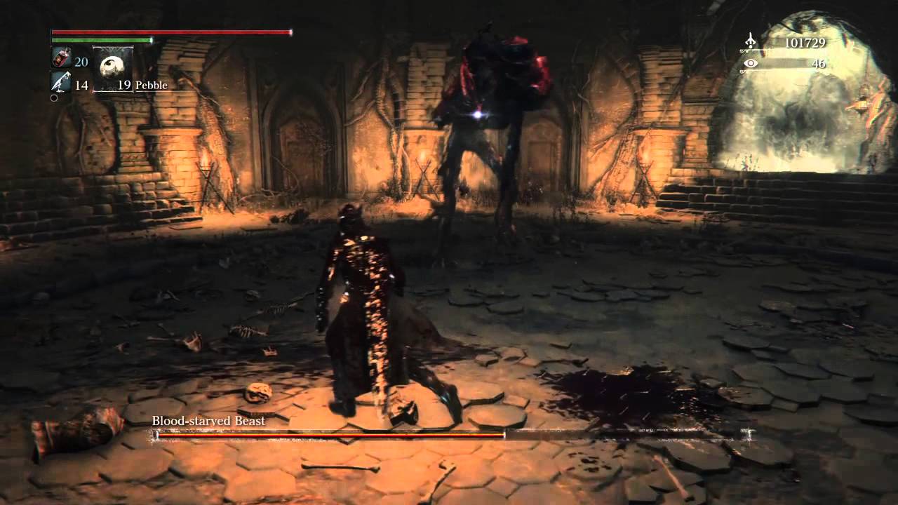 Bloodborne - Rotting Loran Root boss battle - YouTube