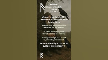 💨 #daily #challenge : #ansuz 💨 #rune of #sacredspeech, #listening and #inspiredwisdom