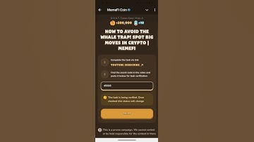 How To Avoid the Whale Trap! Spot Big Moves in Crypto | MemeFi code is __??