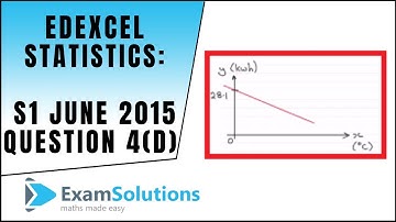 Edexcel Statistics S1 June 2015 Q4(d) : ExamSolutions Maths Revision
