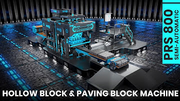 PRS 800 Semi-Automatic Block and Paving Block Machine!