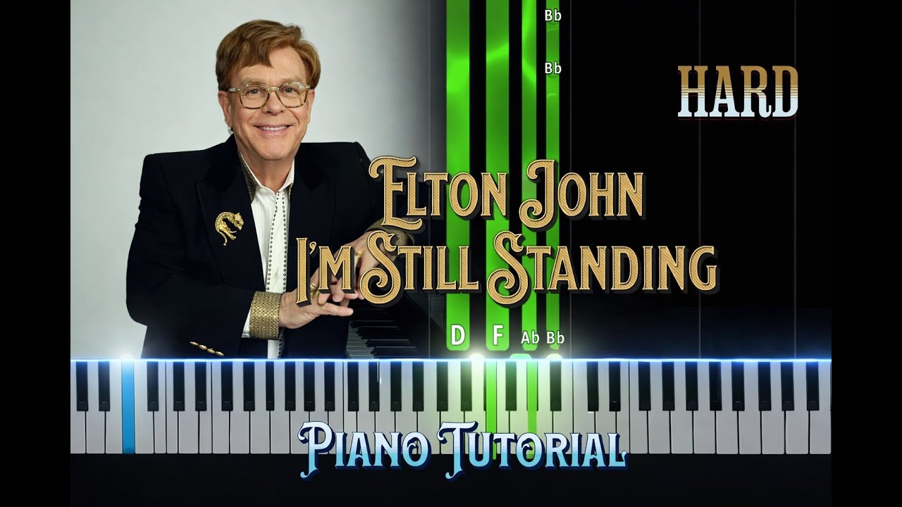 Elton John Im still Standing Hard Piano Tutorial - YouTube