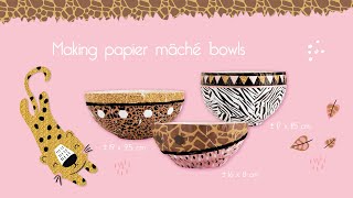 Instruction - Making Paper Mache Bowls