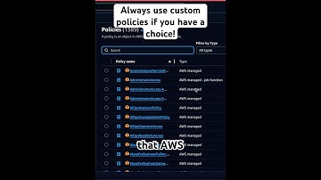 Custom vs Managed IAM Policies in AWS - Part 2 of IAM Deep Dive Series. #cloudsecurity #aws #tech