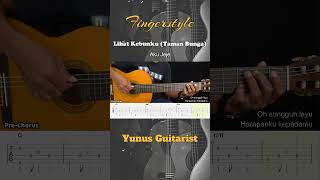 Lihat Kebunku (Taman Bunga) - Aku Jeje - Fingerstyle Guitar Tutorial + TAB &amp; Lyrics  #fingerstyle