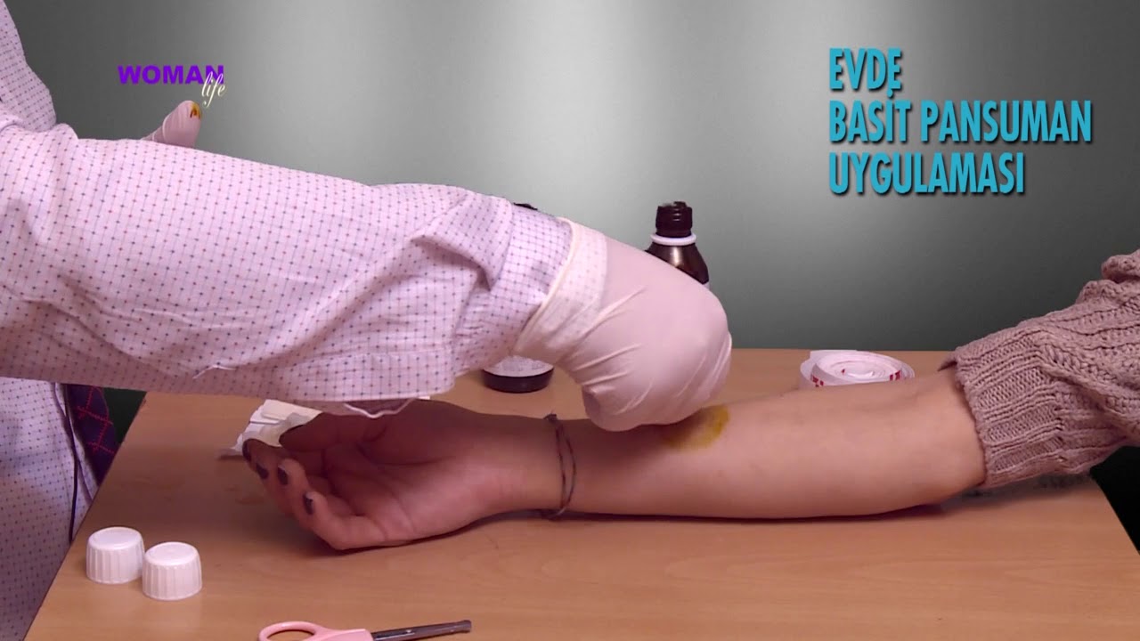 evde basit pansuman nasil yapilir how to make a simple wound dressing at home youtube