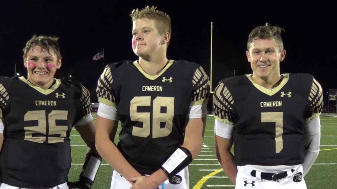 Cameron Football 10 18 19 Benton Postgame YouTube