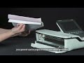 Chargement du papier d'enregistrement sur le MAC 2000