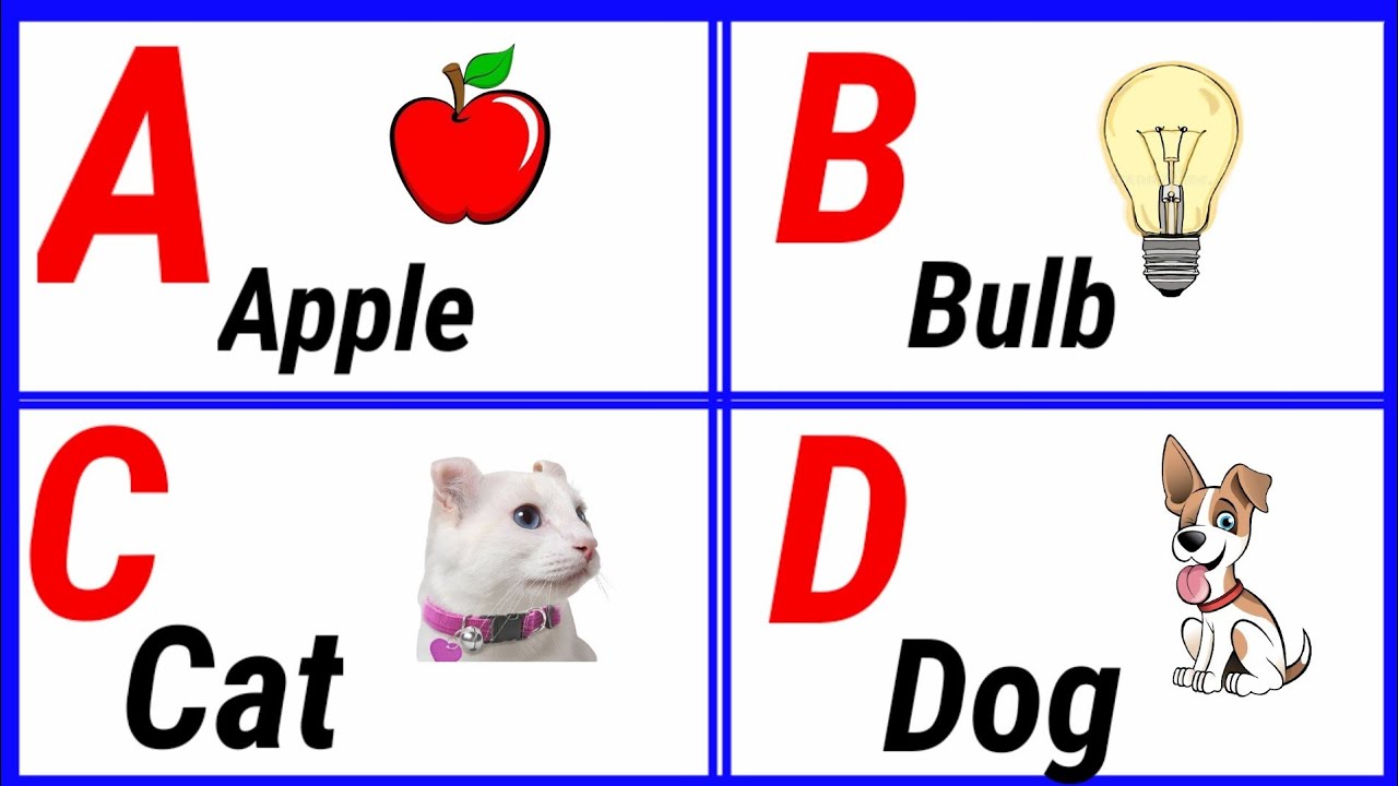 Apple Ball cat Dog Elephant Fish Goat Hen Ice Jug kite Lion Mango Queen