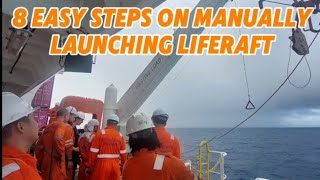How to launch a life raft manually