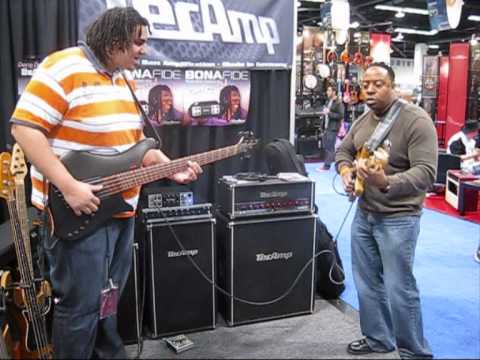 Andrew" The Bullet" Lauer Jamm @ Namm SHow 2010 in Anaheim tecamp