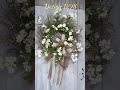 DIY White Wild Flower Wreath Tutorial | Farmhouse Front Door Decor Inspiration