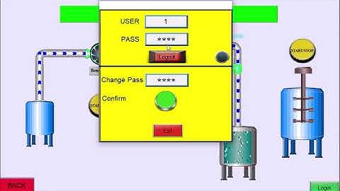Tạo và thay đổi password Hmi Weintek