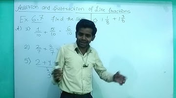 addition and subtraction of like fraction exercise 6.7 grade 4