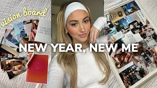 making my 2024 vision board ✨*resolutions, goals & recap of last year*