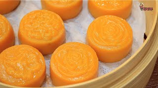 免烤金瓜月饼食谱No Bake Pumpkin Mooncake Recipe紫薯馅，Q弹软糯，清爽不腻 Purple Potato Fillings 中秋食谱 Mid-Autumn Recipe