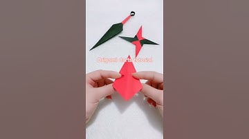 Cara membuat Origami suriken keren