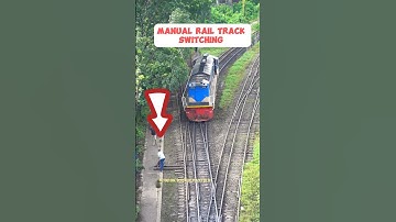 Manually rail track switching