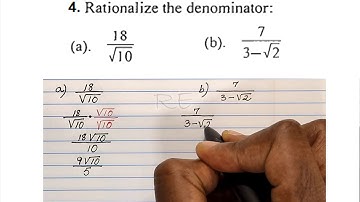 Interval Notation, Rationalizing the denominator - Math 9 Test 3 BB Review Question 3 and 4