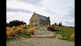 20180930紐西蘭南島旅遊：蒂卡波湖（Lake Tekapo）畔的好牧羊人教堂（Church of the Good Shepherd）美景
