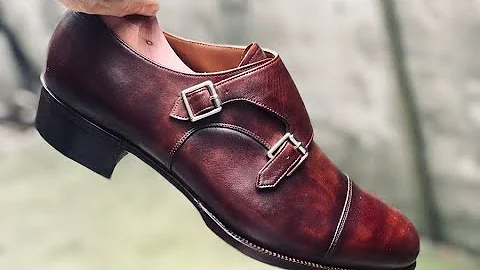 Making Monk Strap Shoes from Hand-Dyed Leather