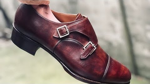 Making Hand-Dyed Leather Monk Strap Shoes