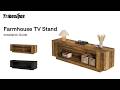 LD0100 - Installation Guide - Minimalist Farmhouse Aesthetic | Tribesigns TV Stand Setup 🎞️