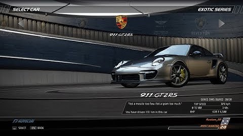 NFS Hot Pursuit Remastered | Porsche 911 GT2 RS | Driving to the maximum speed -