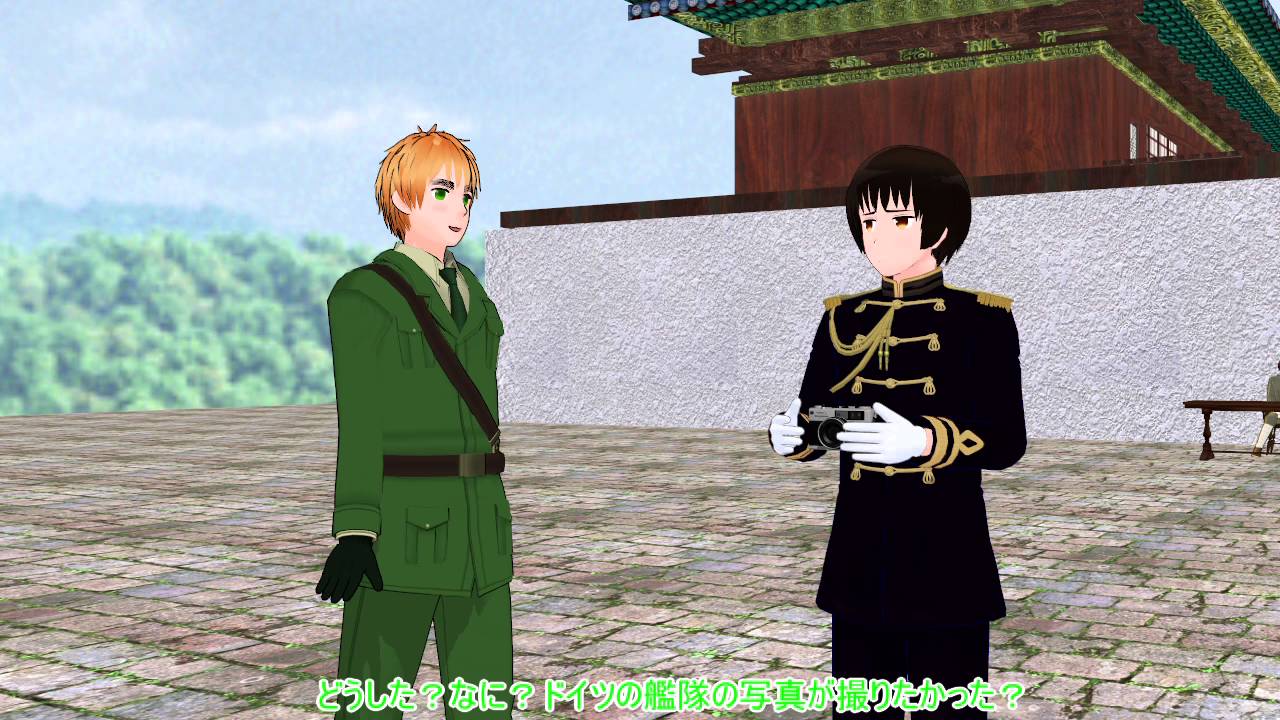 【APヘタリアMMD寸劇】ゆっくりで日・独でアジアのお話？