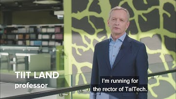 Candidate for TalTech Rector
