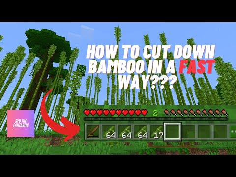 Minecraft | How to cut down bamboo in a fast way?