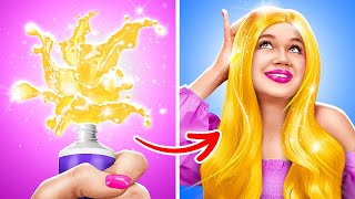 LONG VS SHORT HAIR 💇‍♀️ RELATABLE BEAUTY AND HAIR STRUGGLES AND LIFEHACKS FOR GIRLS 😍