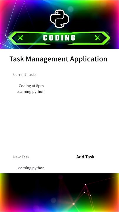 Task Manager Web Applications | Python Mini Project 12 | #python # ...