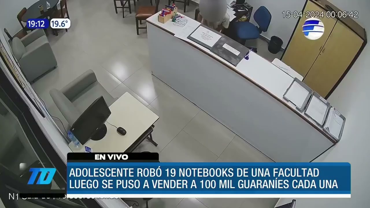 Adolescente robó 19 notebooks de la UCA