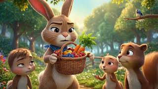 The Rabbit Who Didn’t Share 🐰 | Sharing is Caring | Moral Story for Kids