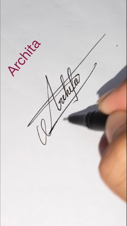 Archita signature idea#shorts#trending#signature