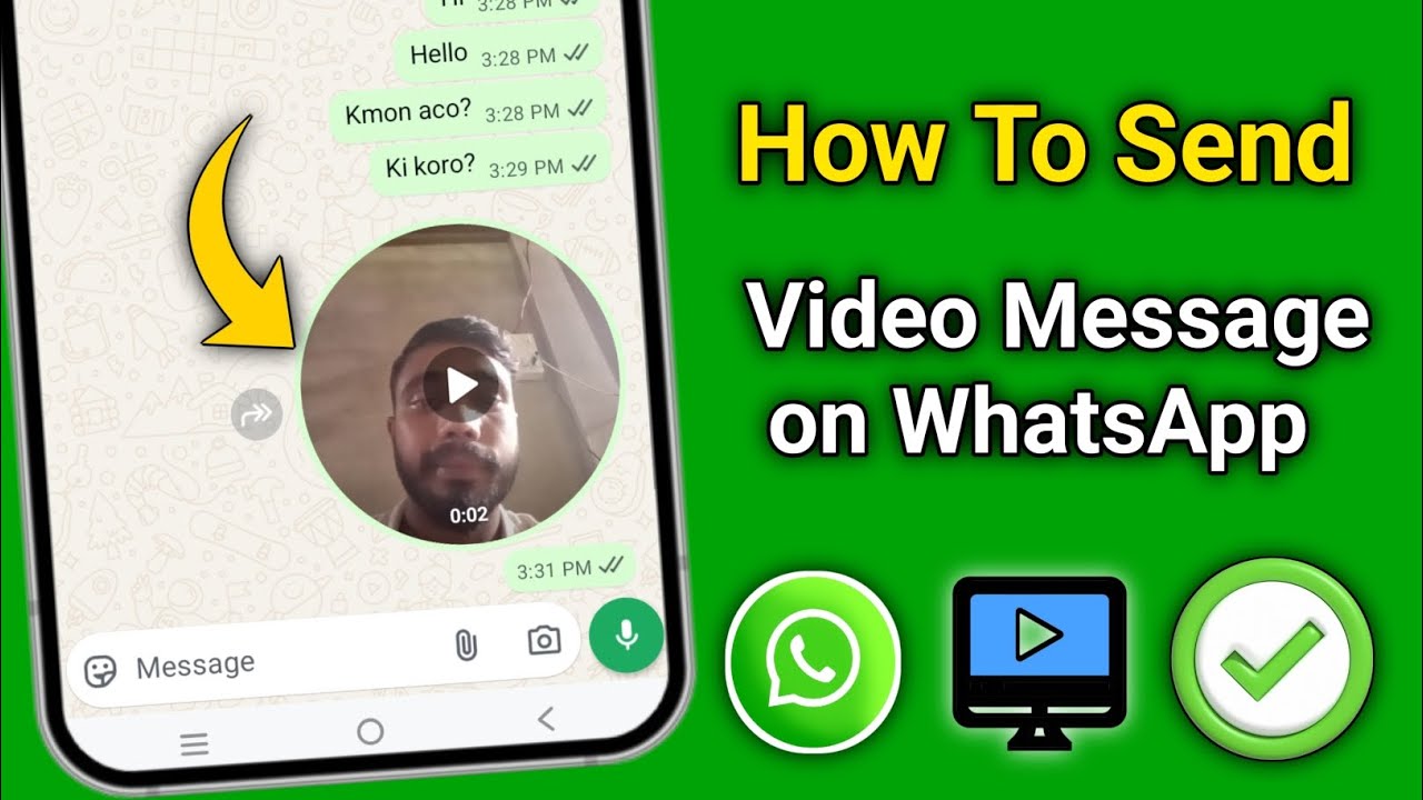 How To Send Video Message on WhatsApp || fix what's app video message send problem