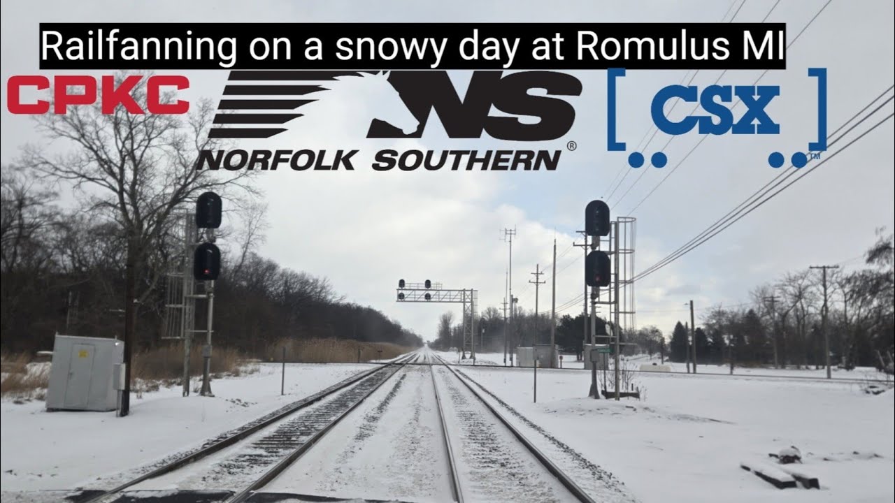 Railfanning Romulus In the cold winter(1/19/26)
