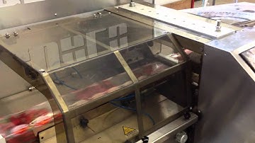 Semi-Automatic change of film group on Squalo flowpack machine (110 cpm)