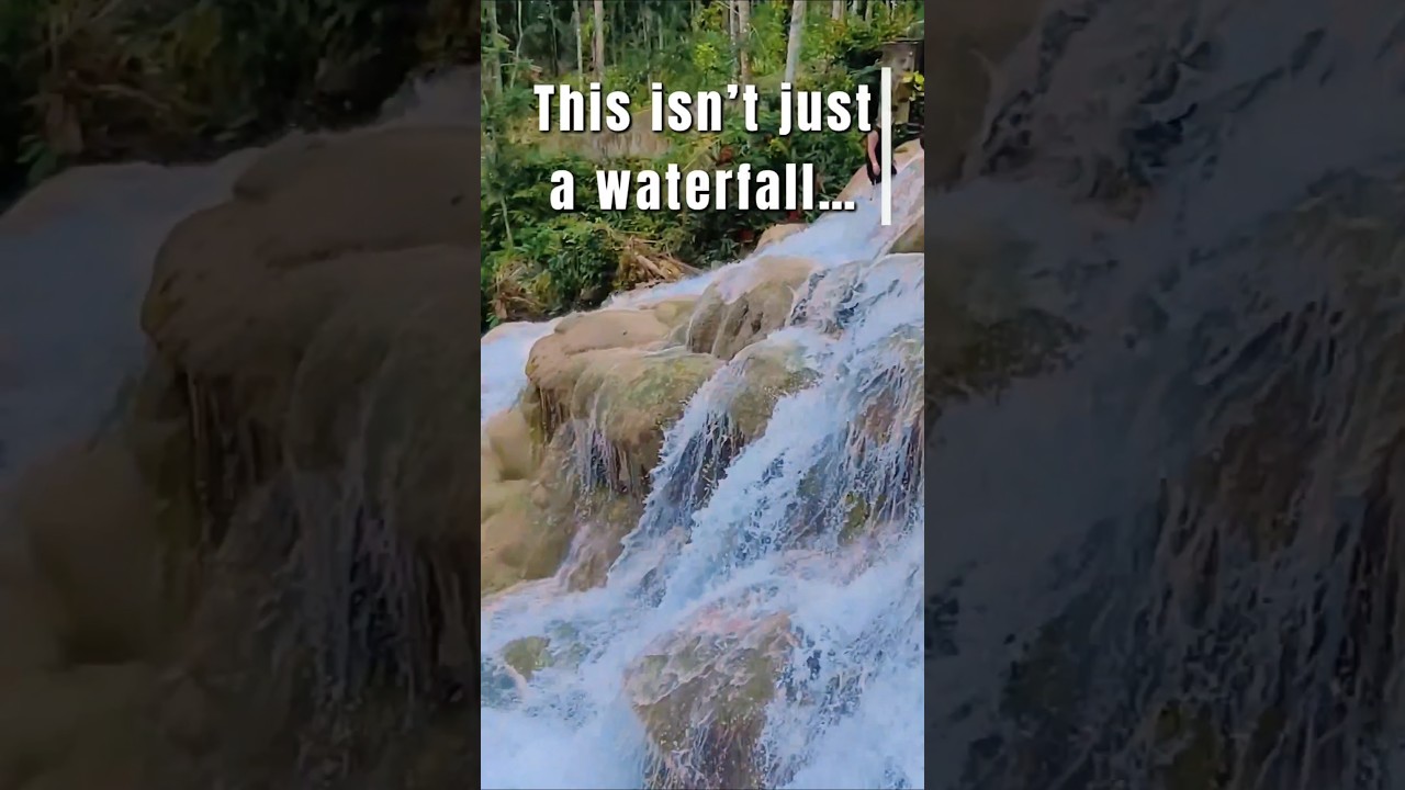 You Can Actually Climb This Waterfall in Jamaica 😳