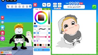 Cute Drawing in Roblox Draw Me 💞
