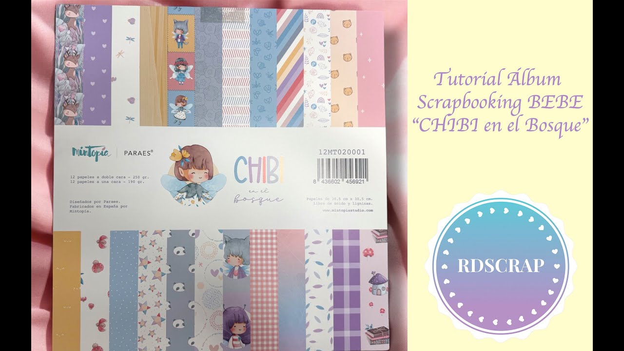 Tutorial Álbum Inspiración Scrapbooking BEBE 