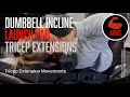 Dumbbell Incline Launch Pad Tricep Extensions