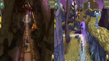 Temple Run 2 Spooky Ridge VS Jungle Fall