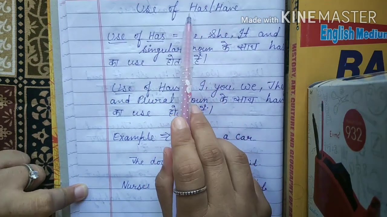 Use of HAS and HAVE - YouTube