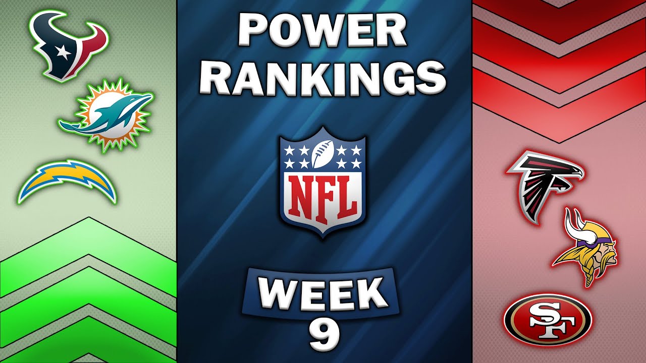 Week 9 NFL Power Rankings! - YouTube
