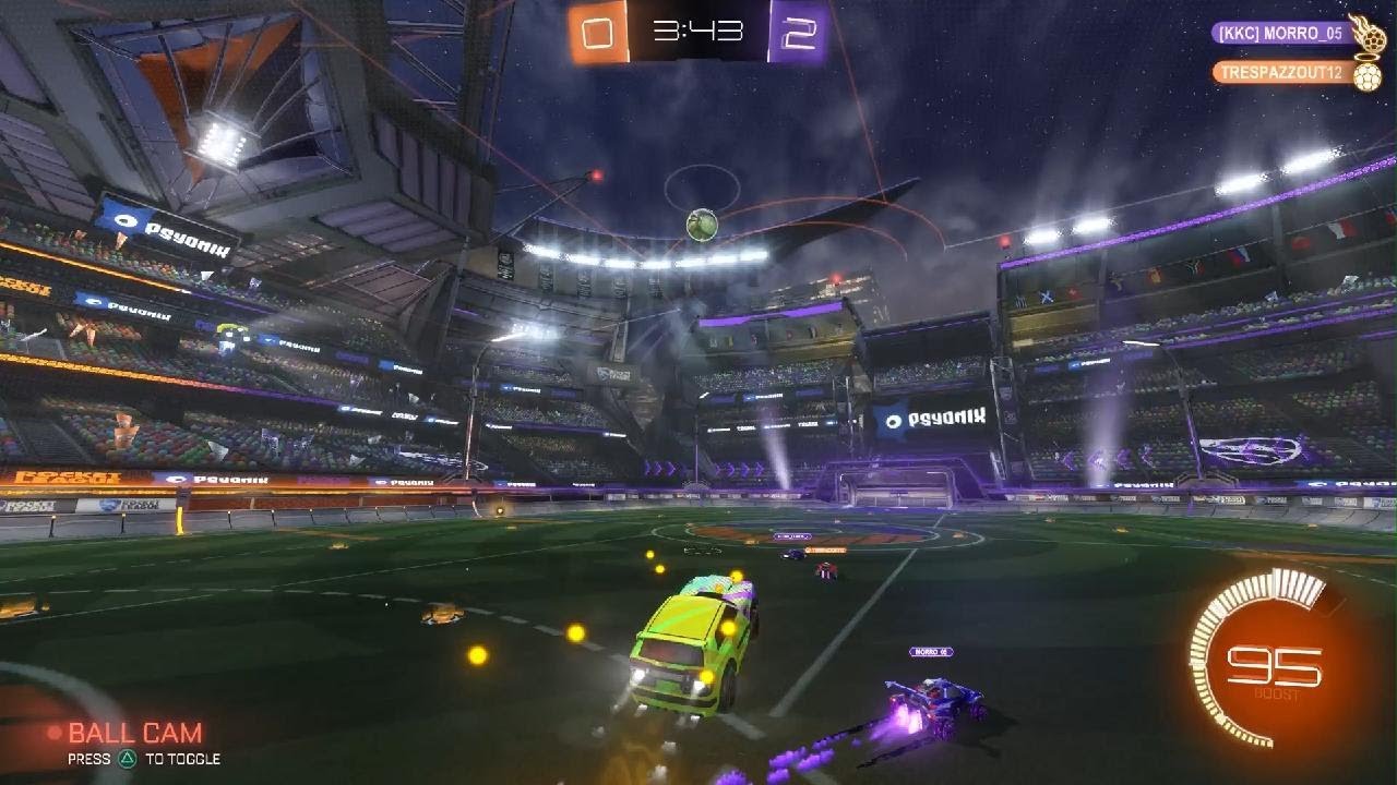 Rocket League  flying trash can
