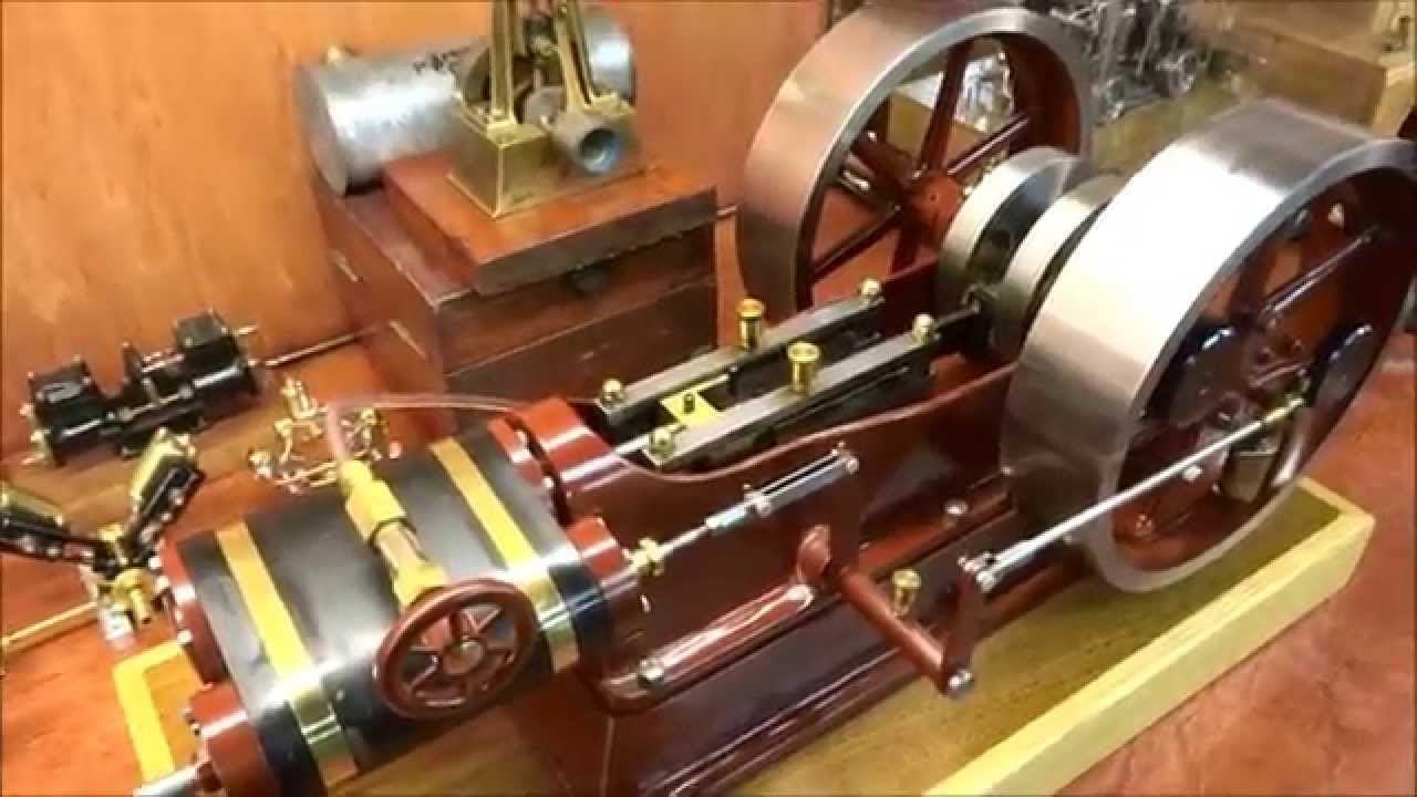 Large Model Steam Engine with Flywheel 